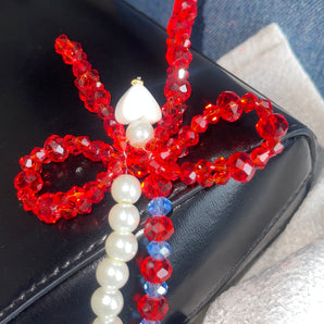 RED BOW [bag charm]