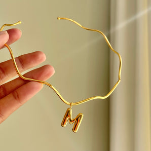 Balloon Letter Hasli Necklace