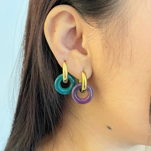 GEMSTONE DONUT HOOPS