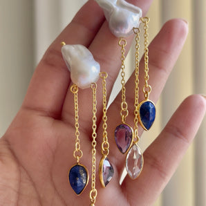 Purple Rain Danglers