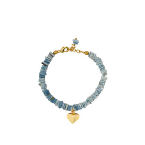Sugar Rush Bracelet [ Blue Opals / Gold ]