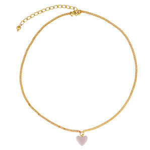 Mini Heart Charm Necklace