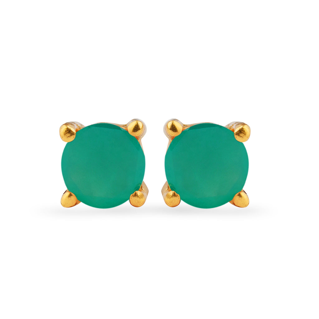 Dyed Emeralds { gold plated }