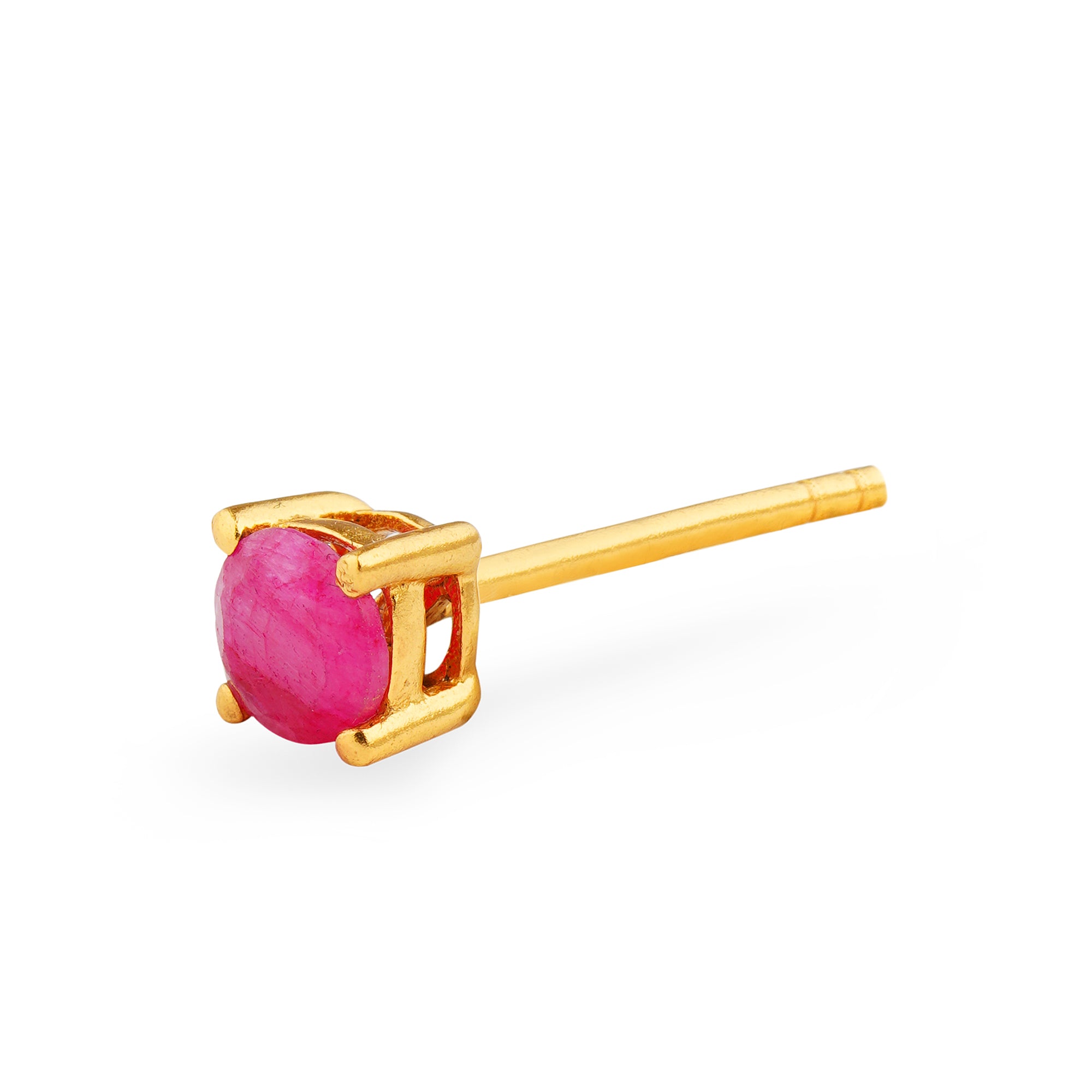 Dyed Ruby { gold plated }