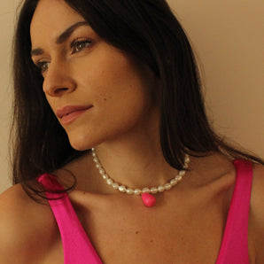 TAFFY Necklace II [ Hot Pink ]