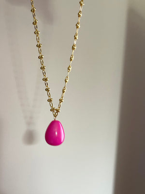 TAFFY Necklace [ Hot Pink ]