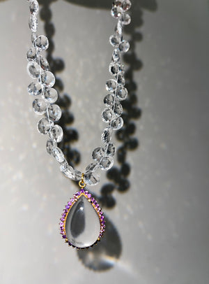 Looking Glass Necklace [ Clear Quartz ]
