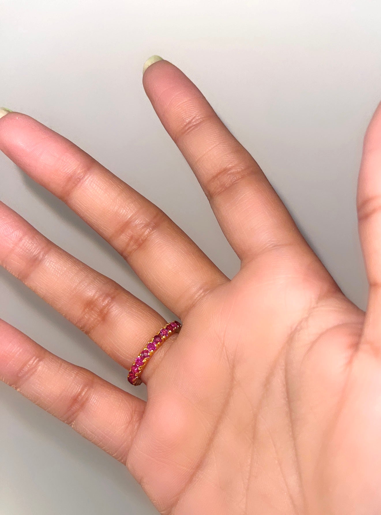 Ruby Stack Band STACK BAND - Ruby Gold – HANNAN Jewelry